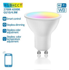 LED RGBW dimbar lampa GU10/4,9W/230V 2700-6500K Wi-Fi - Aigostar