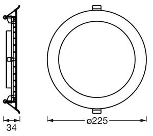 Ledvance- LED Dimbar infälld belysning SUN@HOME LED/22W/230V CRI 95 Wi-Fi