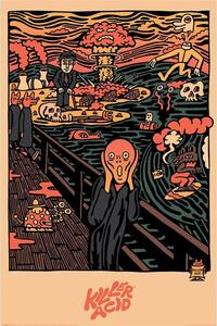 Poster, Affisch Killer Acid - Edvard Munch Scream, (61 x 91.5 cm)