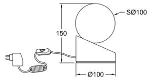 Fabas Luce 3360-30-178- LED Touch ljusreglerad lampa GRAVITY LED/5W/230V krom