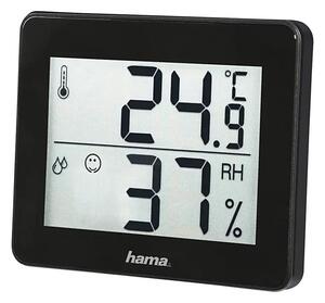 Hama - Indoor thermometer med en humidity meter 1xCR2025 svart