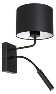 Vägglampa ARDEN 1xE27/60W+1xG9/8W/230V svart/vit