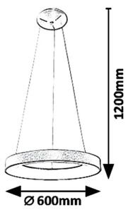 Rabalux - LED Ljuskrona med snöre BilMELLA LED/50W/230V