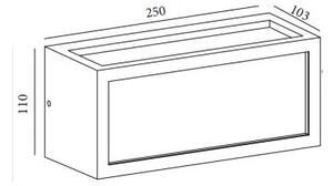 Gardino LX5705-LED - LED vägglampa för utomhusbruk BETULLA LED/18W/230V IP54