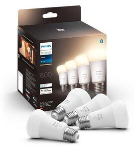 UPPSÄTTNING 4x LED Justerbar ljusstyrka glödlampa Philips Hue WHITE A60 E27/9W/230V 2700K
