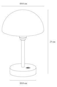 Nordlux - LED Ljusreglerad uppladdningsbar bordslampa ELLEN LED/2,8W/3,7V IP44 svart