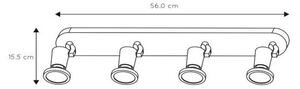 Lucide 11903/20/30 - LED spotlight JASTER-LED 4xGU10/5W/230V svart