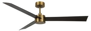 Lucci air 21610549- LED Ljusreglerad fan CLIMATE 12W/230V wenge/guld + +Fjärrkontrol