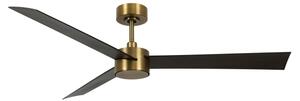 Lucci air 21610549- LED Ljusreglerad fan CLIMATE 12W/230V wenge/guld + +Fjärrkontrol