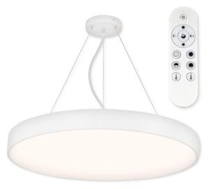 Top Light Metal 60BZ +Fjärrkontrol - LED ljusreglerad ljuskrona på textilsladd LED/60W/230V vit