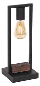 Klausen 108004 - Bordslampa HARD 1xE27/11W/230V trä/svart