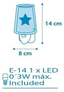 Dalber D-92193 - LED Belysning Nattlampa FEELING 1xE14/0,3W/230V