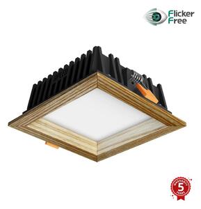 APLED - LED-lampa SQUARE WOODLINE LED/6W/230V 4000K 12x12 cm ask massivt trä