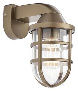 Redo 90205 - Vägglampa för utomhusbruk CAGE 1xE27/28W/230V IP44 mässing