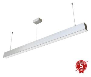 APLED - LED ljuskrona med upphängningsrem LOOK LED/46W/230V 4000K 120 cm silver