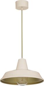 Ljuskrona med textilsladd CLASS 1xE27/15W/230V beige