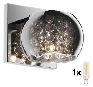 Brilagi - LED Vägglampa i kristall JEWEL 1xG9/42W/230V