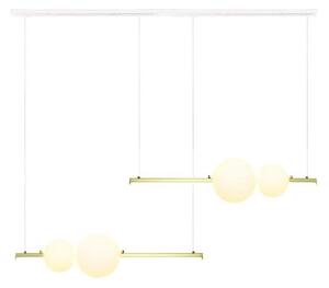 Zambelis 22235 - LED ljusreglerad ljuskrona på textilsladd LED/22W/230V guld