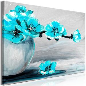 Tavla - Lightness of Light (1 Part) Wide Blue - Premium print 60x40