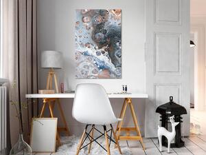 Tavla - Blue Sienna Marble (1 Part) Vertical - Premium print 80x120