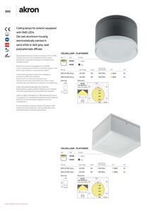 Redo 90107 - LED taklampa för utomhusbruk AKRON 1xLED/9W/230V IP54