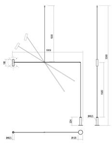 Redo 01-2695 - LED Dimbar golvlampa PICAS LED/12W/230V svart