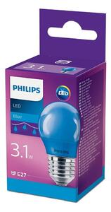 LED glödlampa Philips P45 E27/3,1W/230V blå