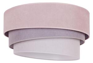 Duolla - Taklampa TRIO 1xE27/15W/230V diameter 45 cm rosa/grå/vit