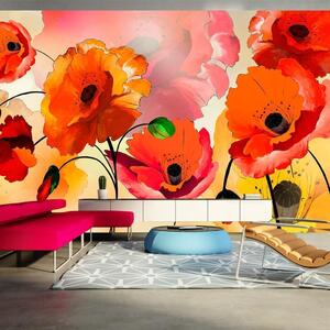 Fototapet - Velvet poppies - Standard 500x280