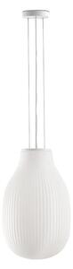 FARO 28300 - Ljuskrona med textilsladd ISABELLE 1xE27/15W/230V diameter 31 cm vit