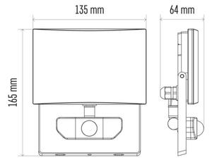 LED strålkastare med sensor LED/20W/230V IP54