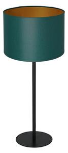 Bordslampa ARDEN 1xE27/60W/230V diameter 25 cm grön/guld