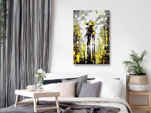Tavla - Lovers in Colour (1 Part) Vertical Yellow - Premium print 80x120