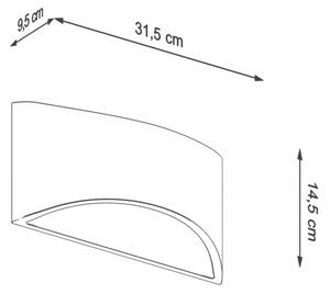 Sollux SL.1048 - Vägglampa VIXEN 1xG9/40W/230V glänsande vit