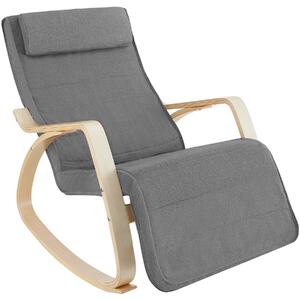 TecTake GmbH 403529 gungstol, fåtölj onda - ljusgrå
