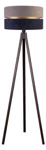 Duolla - Golvlampa DUO 1xE27/60W/230V diameter 44 cm grå/blå/wenge