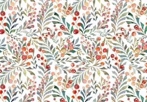 Fototapet - Leaves of Red Berries - Premium 350x256