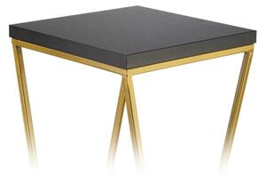 Blomställ LOFT 70x24 cm guld/svart