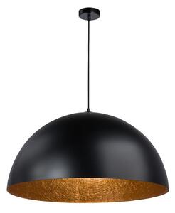 Ljuskrona med upphängningsrem SFERA 1xE27/60W/230V diameter 35 cm svart/koppar