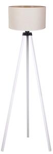 Duolla - Golvlampa 1xE27/60W/230V diameter 44 cm grädde/vit