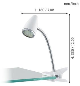 Eglo 94329 - LED-lampa med klämma RICCIO 1xGU10-LED/3W/230V