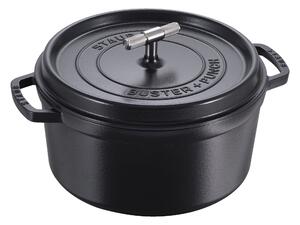 Staub La Cocotte Gryta 28 cm / 6,75 l, Rund, Svart, Gjutjärn