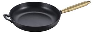 Staub Pans Stekpanna mässingsfinish 28 cm, Gjutjärn, Svart