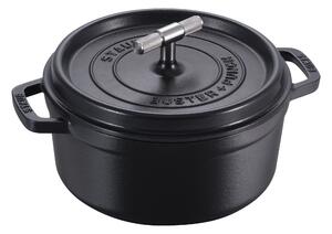 Staub La Cocotte Gryta 24 cm / 3,8 l, Rund, Svart, Gjutjärn