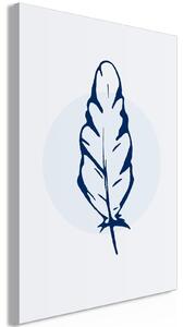 Tavla - Blue Feather (1 Part) Vertical - Standard 80x120