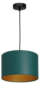 Ljuskrona med upphängningsrem ARDEN 1xE27/60W/230V diameter 25 cm grön/gyllene