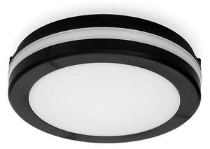 LED taklampa för badrum LED/12W/230V IP65 diameter 20 cm svart