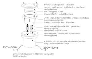 LED Utomhus infartsbelysning ROAD LED/0,5W/230V IP67 3000K