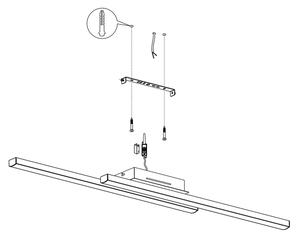 Eglo 900076 - LED RGBW Justerbar ljusstyrka taklampa FRAIOLI-Z LED/32W/230V