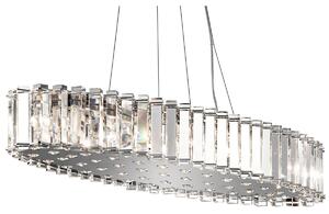 Crystal Skye 12-Ljus Takkrona Krom 82,7cm IP44